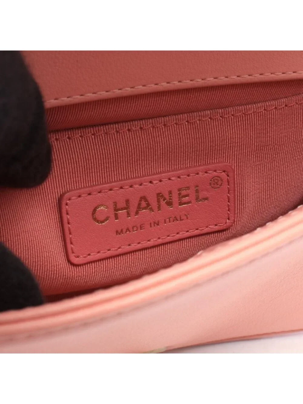 Chanel Waist Bag Boy by the Sea Flap Chain Pink Lambskin